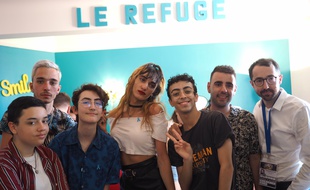 Bilal Hassani en visite au Refuge de Nice
