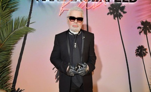 Karl Lagerfeld à la Fashion Week, Paris, 2 octobre