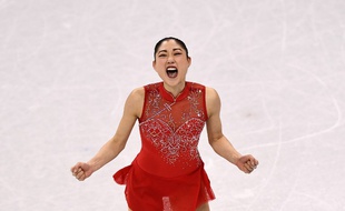 L'Américaine Mirai Nagasu lors de l'épreuve de patinage par équipe des JO de Pyeongchang, le 12 février 2018.