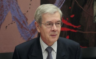 Philippe Varin, pdg d'Areva, lors d'une conférence de presse le 2 juin 2015 à Paris