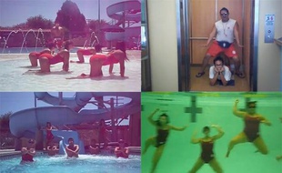 Captures d'écran de la vidéo «Lifeguard Style», hommage à «Gangnam Style» qui a coûté leur job à 14 secouristes californiens.