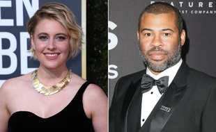 Greta Gerwig et Jordan Peele, nommés dans la catégorie «meilleur réalisateur» aux Oscars 2018.