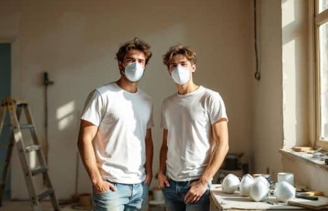 Protégez vos poumons pendant vos travaux : lot de 5 masques anti-poussière à 8,90 € chez Mr.Bricolage !