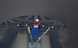 Maxime Laheurte est 10e et 1er Français, après l'épreuve de saut à ski du combiné nordique.