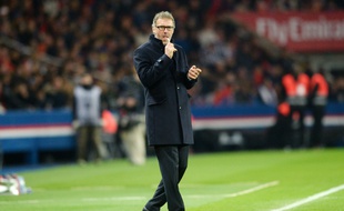 Laurent Blanc, le 25 octobre 2015 lors du match PSG-ASSE