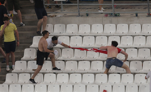 Des heurts ont éclaté entre Russes et Anglais, le 11 juin 2016 au Vélodrome à Marseille.