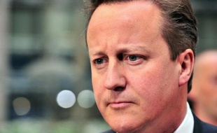 Le Premier ministre britannique David Cameron à Bruxelles le 27 mai 2014