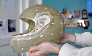 Le laboratoire ICube à Strasbourg teste la résistance des casques de moto et vélo.