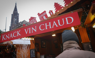 Strasbourg le 9 décembre 2014. Illustrations Noël, Marché de Noël de Strasbourg.