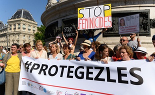 Manifestation contre les violences faites aux femmes, Paris le 6 juillet 2019.