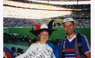 Catherine et Marc le 12 juillet 1998.