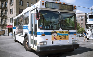Illustration d'un bus aux Etats-Unis.