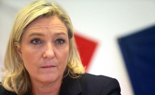 La présidente du Front National, Marine Le Pen, le 11 novembre 2014 à Châlons-en-Champagne