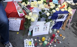Un hommage à Samuel Paty, place de la République.