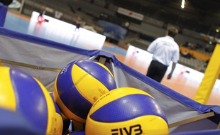 Illustration de ballons de volley.