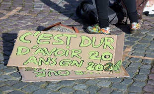 Lors d'une mobilisation étudiante en janvier 2021.
