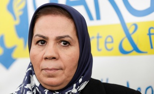 Latifa Ibn Ziaten à Garges-les-Gonesse, près de Paris le 16 février 2016