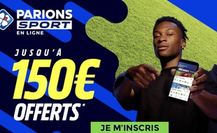 Jusqu'au 13 avril, Parions Sport en Ligne offre 150€ en paris gratuits aux nouveaux inscrits.
