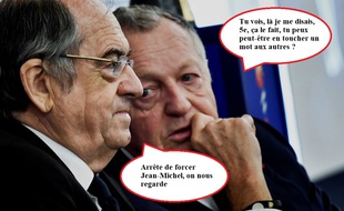 Noël Le Graët et Jean-Michel Aulas.