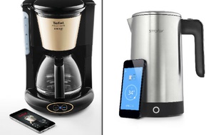 Avec Réveil Café et iKeetle, les marques Tefal et Smarter joue les pionnières du connectable autour de la table...