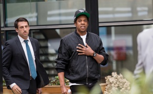 Le rappeur Jay-Z dans les rues de New York