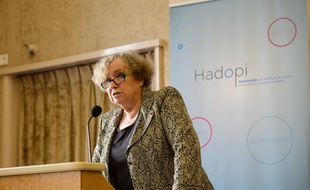 Marie-Françoise Marais, président de l'Hadopi, à Paris, en octobre 2013.