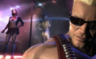 Duke Nukem dans un club de striptease