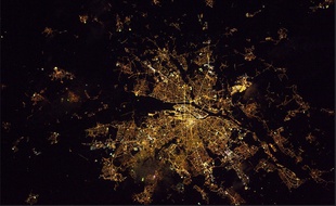 Thomas Pesquet a publié une nouvelle photo de Nantes vue de l'espace.