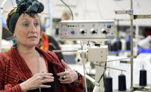La présidente des "Atelières", Muriel Perninle 6 mars 2014 à Villeurbanne