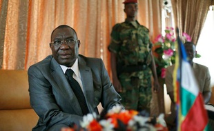 Michel Djotodia, lors d'une conférence à Bangui (centrafrique), le 8 décembre 2013.
