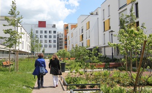 Illustration de programmes immobiliers récents, ici dans le secteur de Jacques-Cartier, à Rennes.