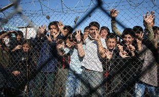 Un centre de rétention dans le village de Filakio à la frontière entre la Grèce et la Turquie, le 5 novembre 2010.