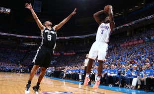 Tony Parker (San Antonio Spurs) contre Oklahoma, le 12 mai 2016.