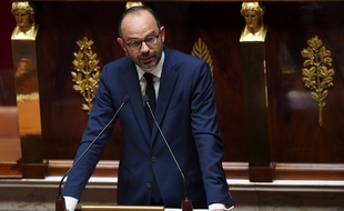 Edouard Philippe à l'Assemblée nationale pour sa déclaration de politique générale, le 4 juillet 2017 à Paris.