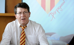 François Rivière, président du club de rugby de Perpignan, en 2013.