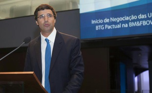 André Esteves, le président de la banque d'investissement brésilienne BTG Pactual le 26 avril 2012 à Sao Paulo