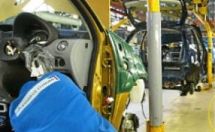 A l'usine PSA d'Aulnay.