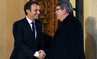 Jean-Luc Mélenchon et Emmanuel Macron en 2017