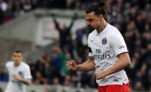 L'attaquant du PSG Zlatan Ibrahimovic, le 15 mars 2015, à Bordeaux.