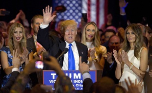 Après sa victoire dans l'Indiana, le 3 mai 2016, Donald Trump est presque assuré de remporter l'investiture républicaine.