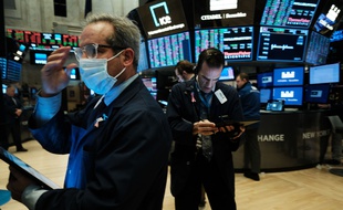 La bourse de New York le 20 mars 2020.