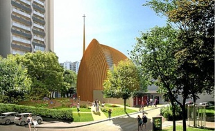 Le déploiement de la cathédrale de Créteil permettra de multiplier sa capacité par deux.