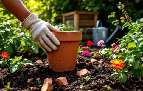 Transformez vos pots cassés en boosters de croissance (et de déco) pour tomates et fleurs d’été !