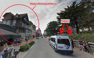 La maison d'Emmanuel Macron au Touquet.