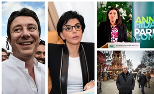 Des candidats à la mairie de Paris (montage).