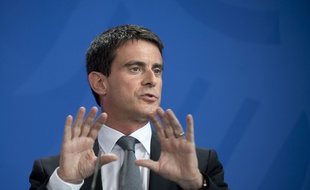 Le premier ministre Manuel Valls lors d'une visite en Allemagne à Berlin le 22 septembre 2014.