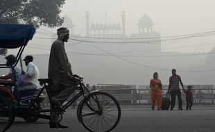 New Delhi, le 10 novembre 2017, où la pollution fait rage.