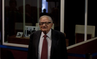 L'ex-agent du Mossad Rafi Eitan au Parlement israélien à Jérusalem, le 12 décembre 2011.