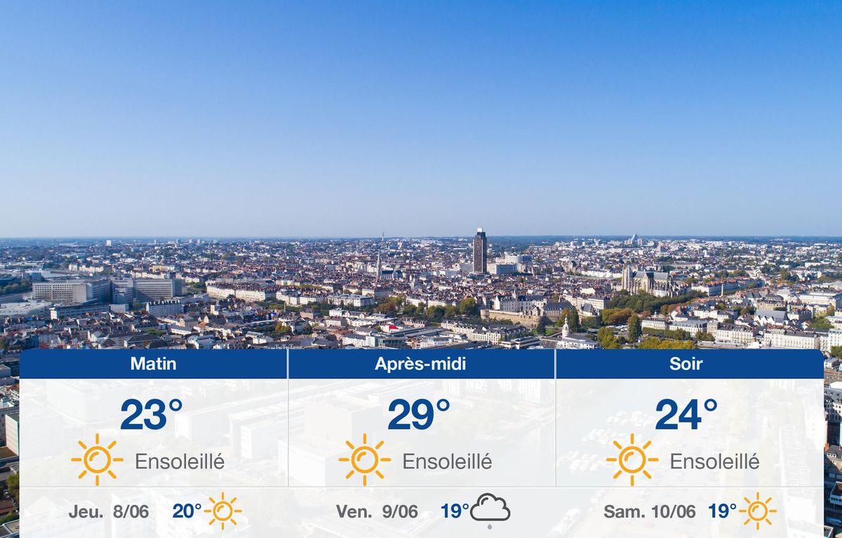 Météo Nantes: prévisions du mercredi 7 juin 2023