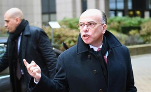 Le ministre de l'Intérieur Bernard Cazeneuve, le 5 décembre 2014 à Bruxelles